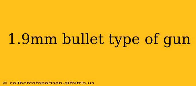 1.9mm bullet type of gun