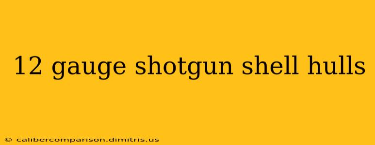 12 gauge shotgun shell hulls