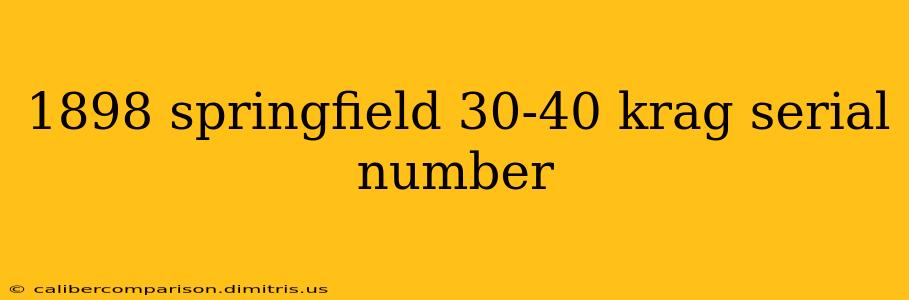 1898 springfield 30-40 krag serial number