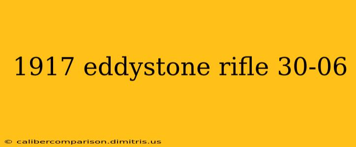 1917 eddystone rifle 30-06