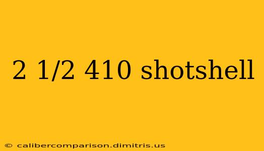 2 1/2 410 shotshell