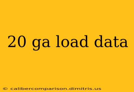 20 ga load data