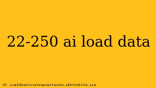 22-250 ai load data