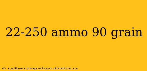 22-250 ammo 90 grain