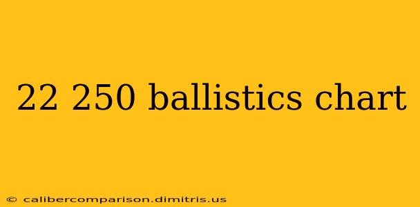 22 250 ballistics chart