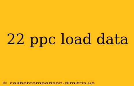 22 ppc load data