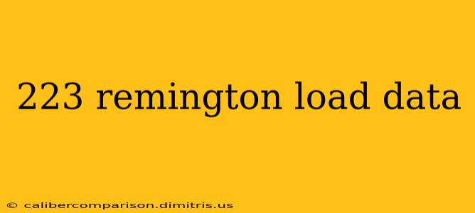 223 remington load data