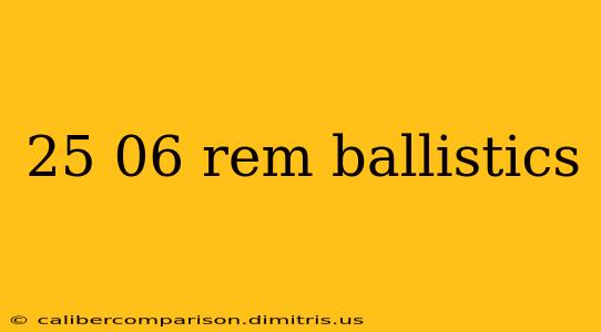 25 06 rem ballistics