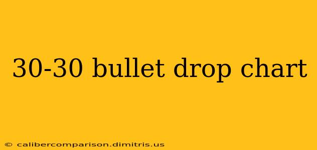 30-30 bullet drop chart