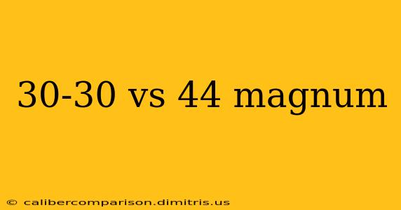 30-30 vs 44 magnum