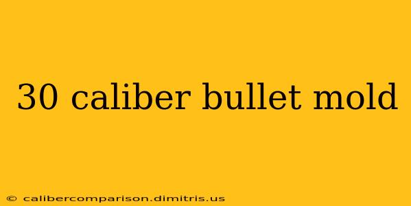 30 caliber bullet mold