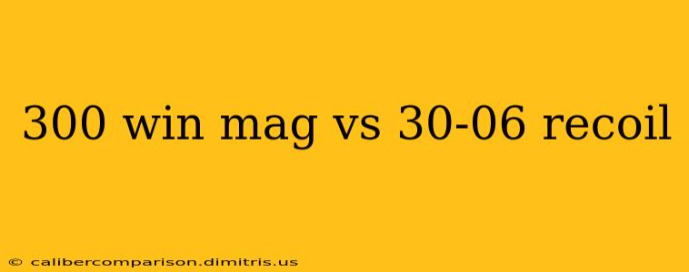 300 win mag vs 30-06 recoil