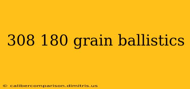 308 180 grain ballistics