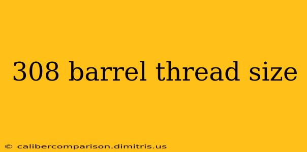 308 barrel thread size