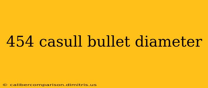 454 casull bullet diameter