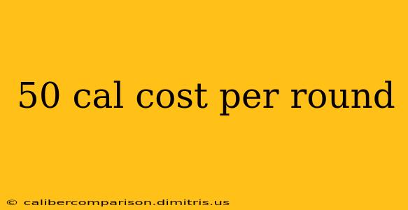 50 cal cost per round