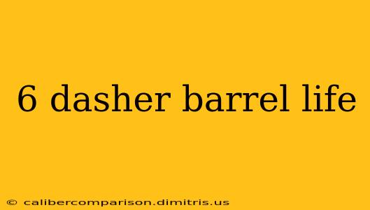 6 dasher barrel life