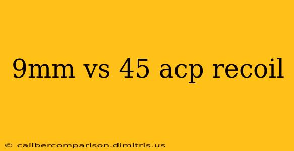 9mm vs 45 acp recoil