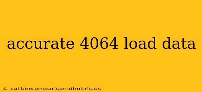 accurate 4064 load data