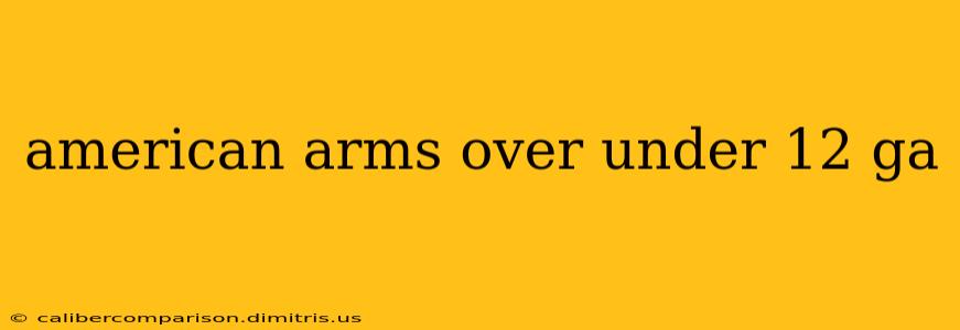 american arms over under 12 ga