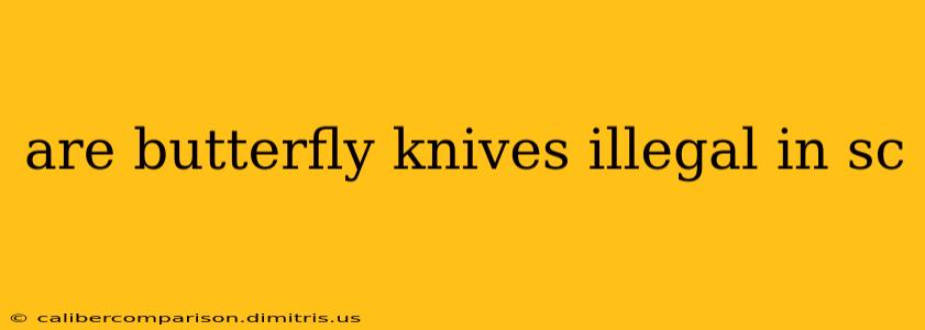 are butterfly knives illegal in sc