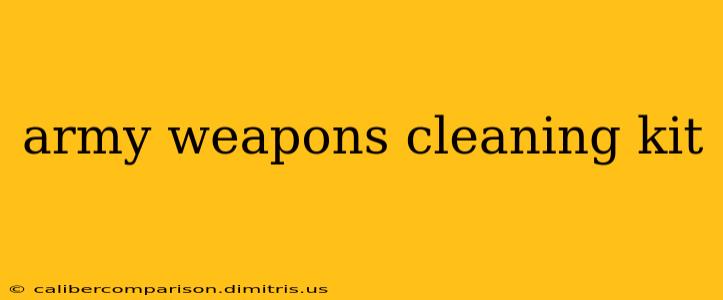 army weapons cleaning kit