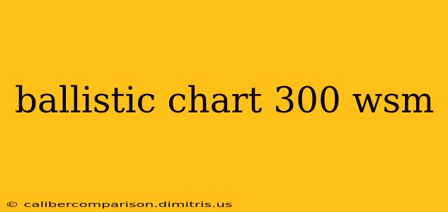 ballistic chart 300 wsm