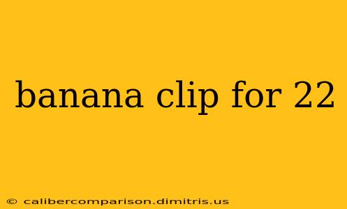 banana clip for 22