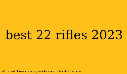 best 22 rifles 2023