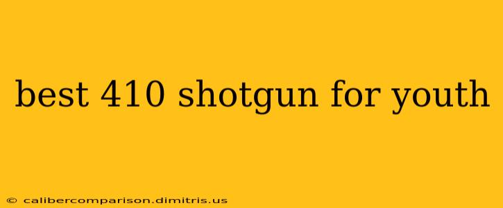 best 410 shotgun for youth