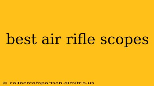 best air rifle scopes