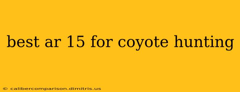 best ar 15 for coyote hunting