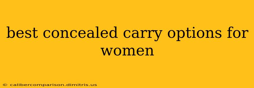 best concealed carry options for women