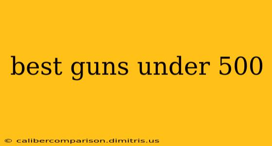 best guns under 500