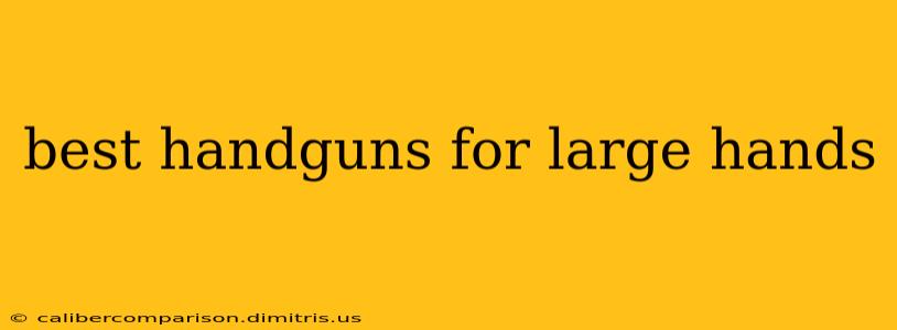 best handguns for large hands