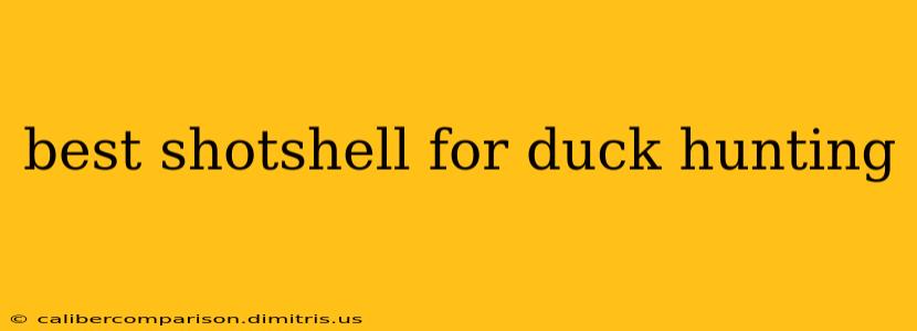 best shotshell for duck hunting