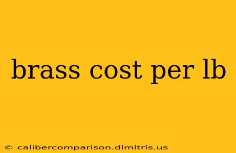 brass cost per lb