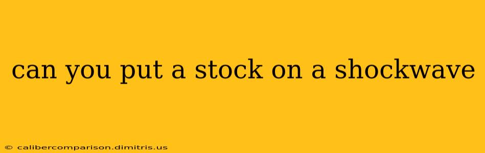 can you put a stock on a shockwave