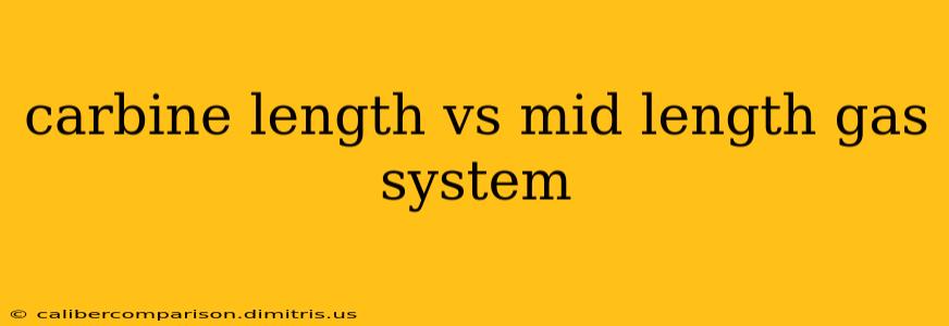 carbine length vs mid length gas system