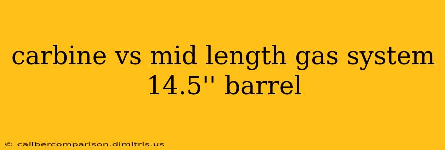 carbine vs mid length gas system 14.5'' barrel