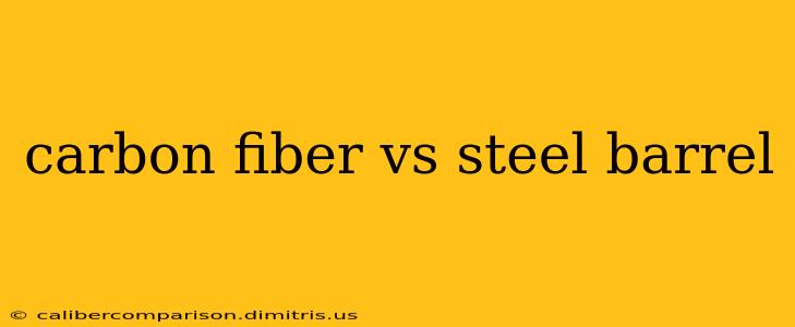 carbon fiber vs steel barrel