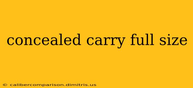 concealed carry full size