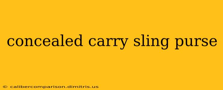 concealed carry sling purse