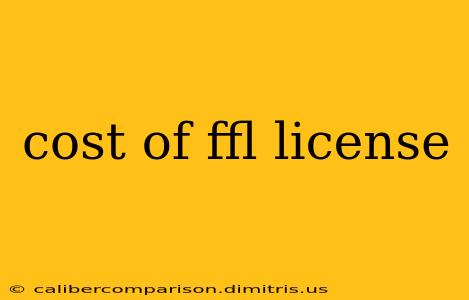 cost of ffl license