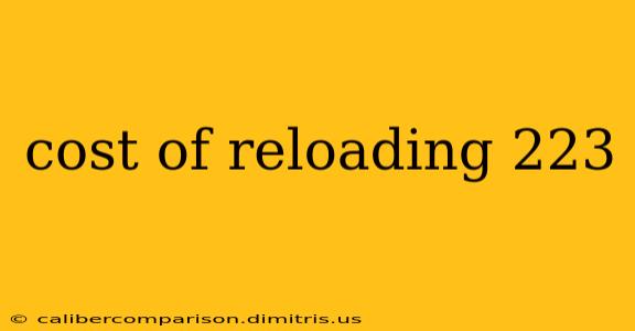 cost of reloading 223