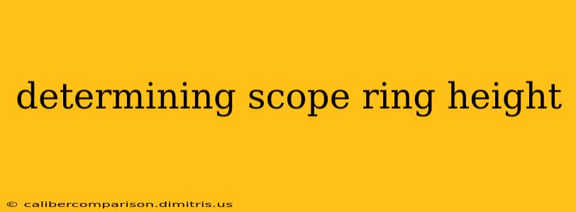 determining scope ring height