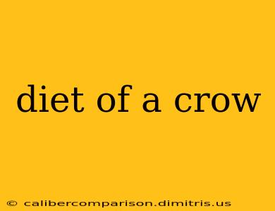 diet of a crow