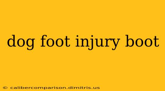 dog foot injury boot