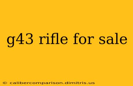 g43 rifle for sale