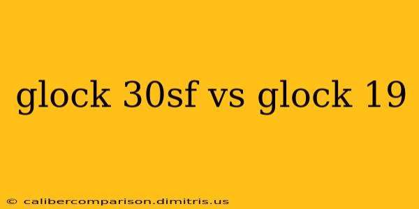 glock 30sf vs glock 19